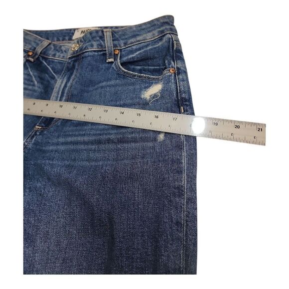PAIGE Jeans Women's 27 Noella Relaxed Straight Leg Jeans Distressed Cropped - Picture 6 of 11